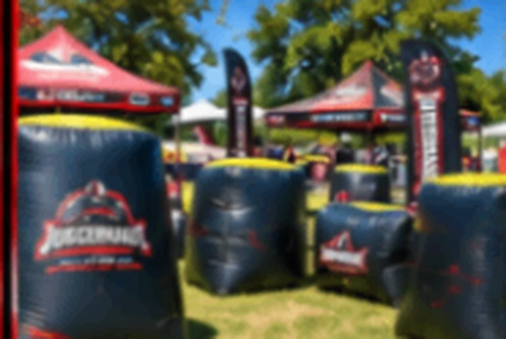 Outdoor laser tag field setup for the Event Package