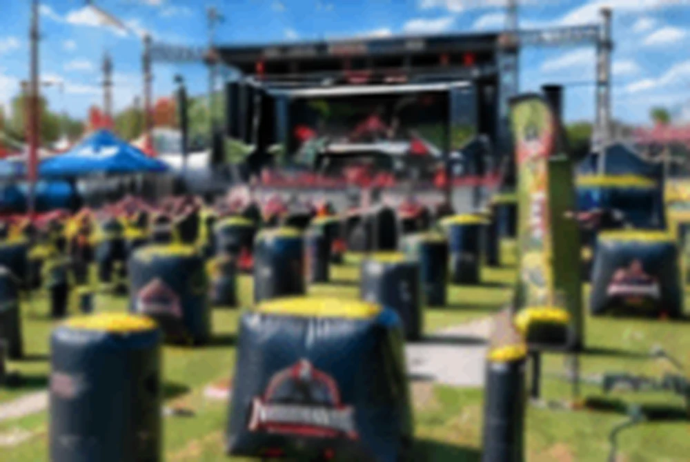 Large outdoor laser tag event field for the Large Event Package
