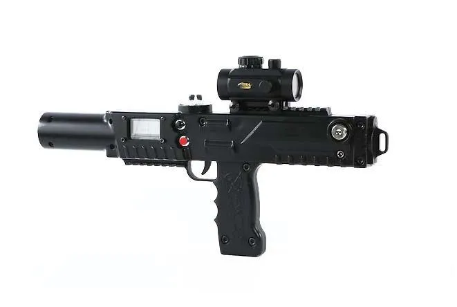 The Juggernaut Razorback in Black with its optional stock